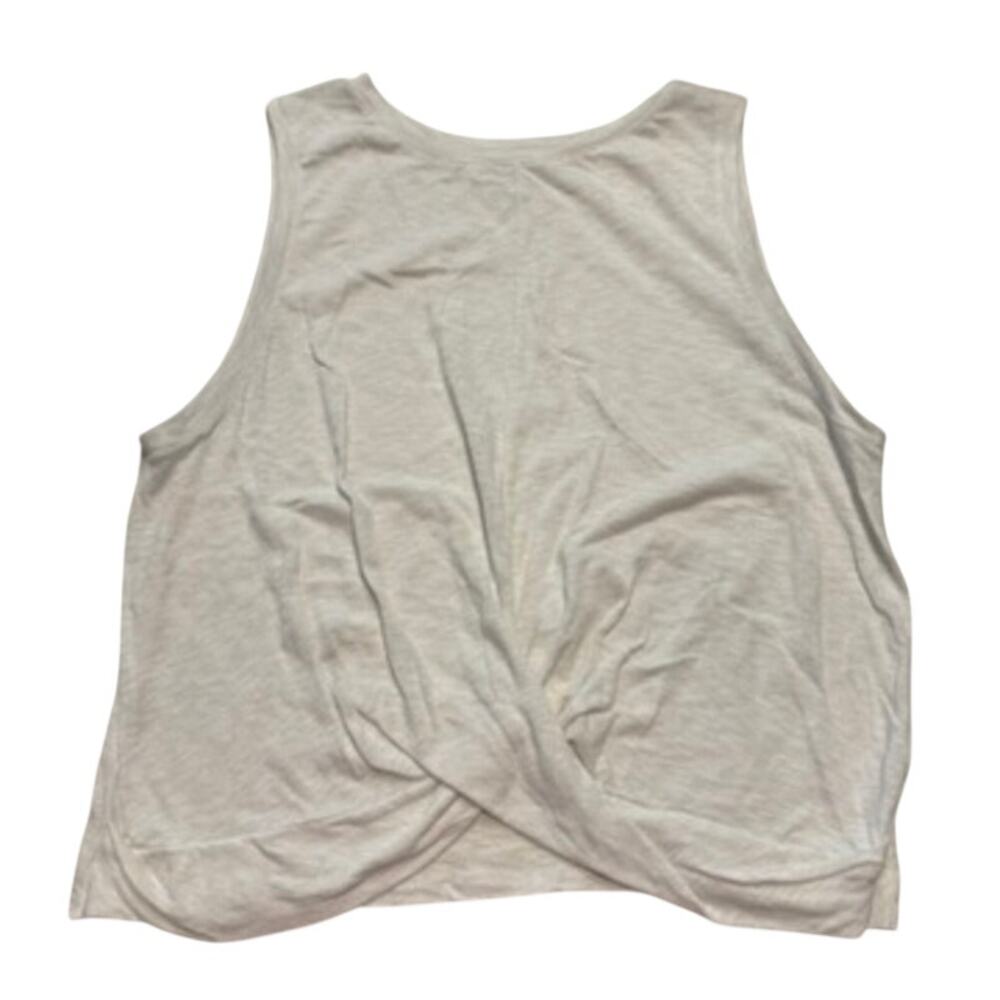 Soma Wknd Cross Over Front Tank Top in White, Size XXL